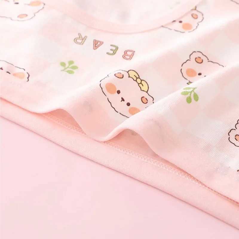 4PCS Girls Cotton Soft Antibacterial Briefs Kid Cute Print Panties Thin Breathable Comfort Underwear 3y Young Children Clothing J251021