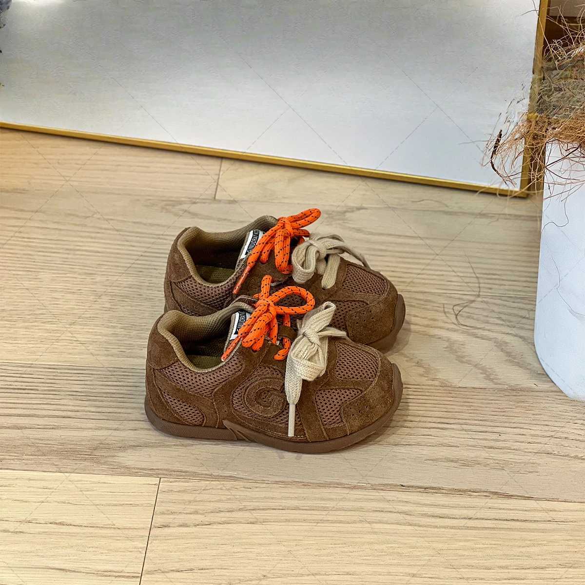 Spring Children Boy Girls Students New Mesh Breathable Soft Bottom Midtop Board Shoes Kid Toddler Baby Casual Flats Trainers C251021