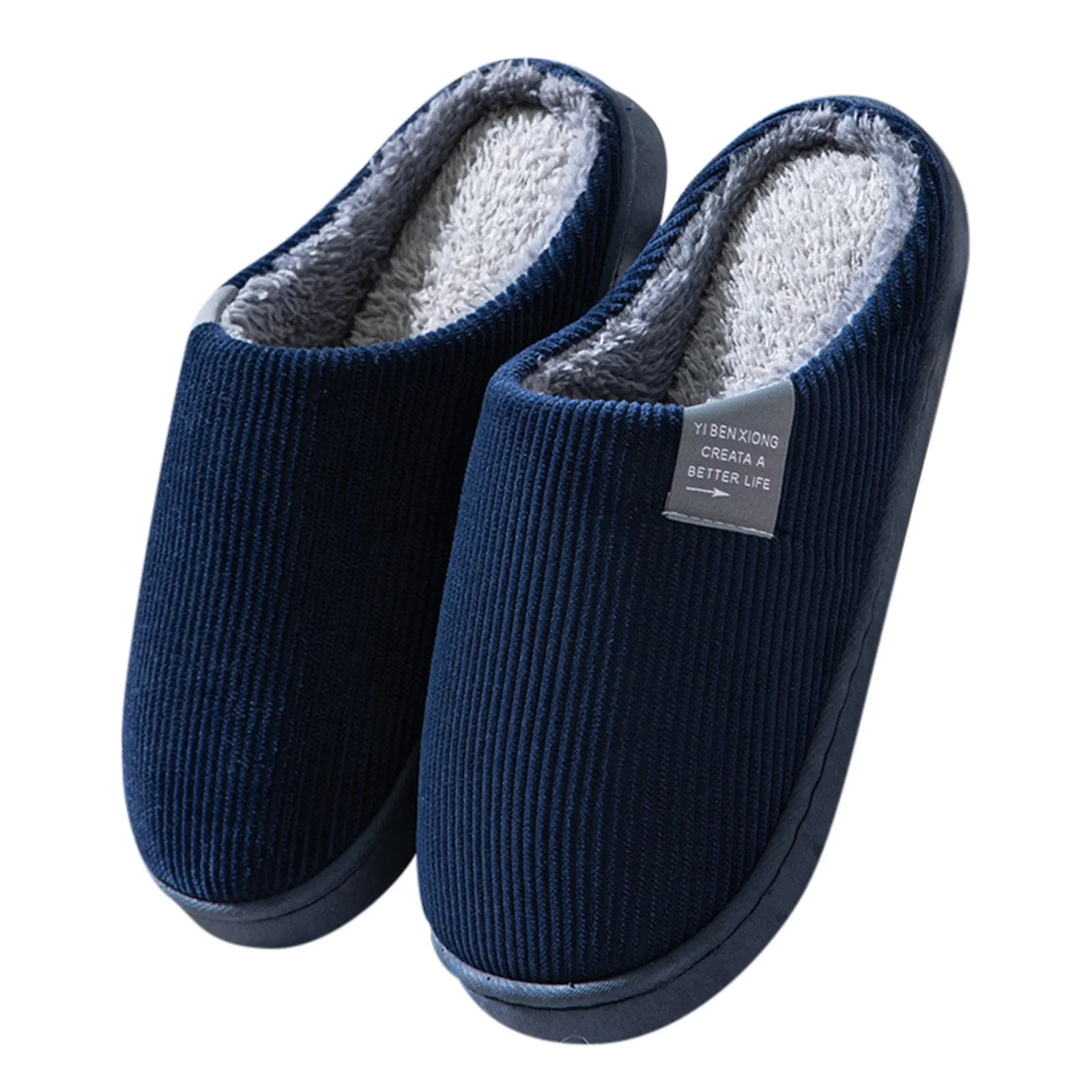 Womens Mens Casual Thick Soft Bottom Home Slippers Household Plush Slippers Antislip Thermal Slippers Indoor Winter Flats 251021