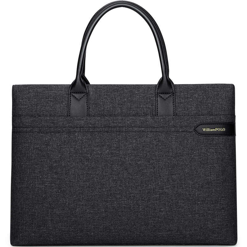 Luxury bag Briefcase Canvas Casual Business Handbag Meeting Document Laptop Men s File Bag