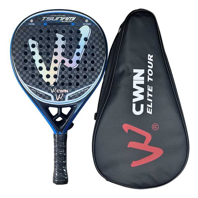 2K CWIN TSUNAMI Paddle Racket Adult Prefessional Carbon Fiber Soft EVA Face Tennis Paddle Racquet Racket with Padle Bag Cover W251021
