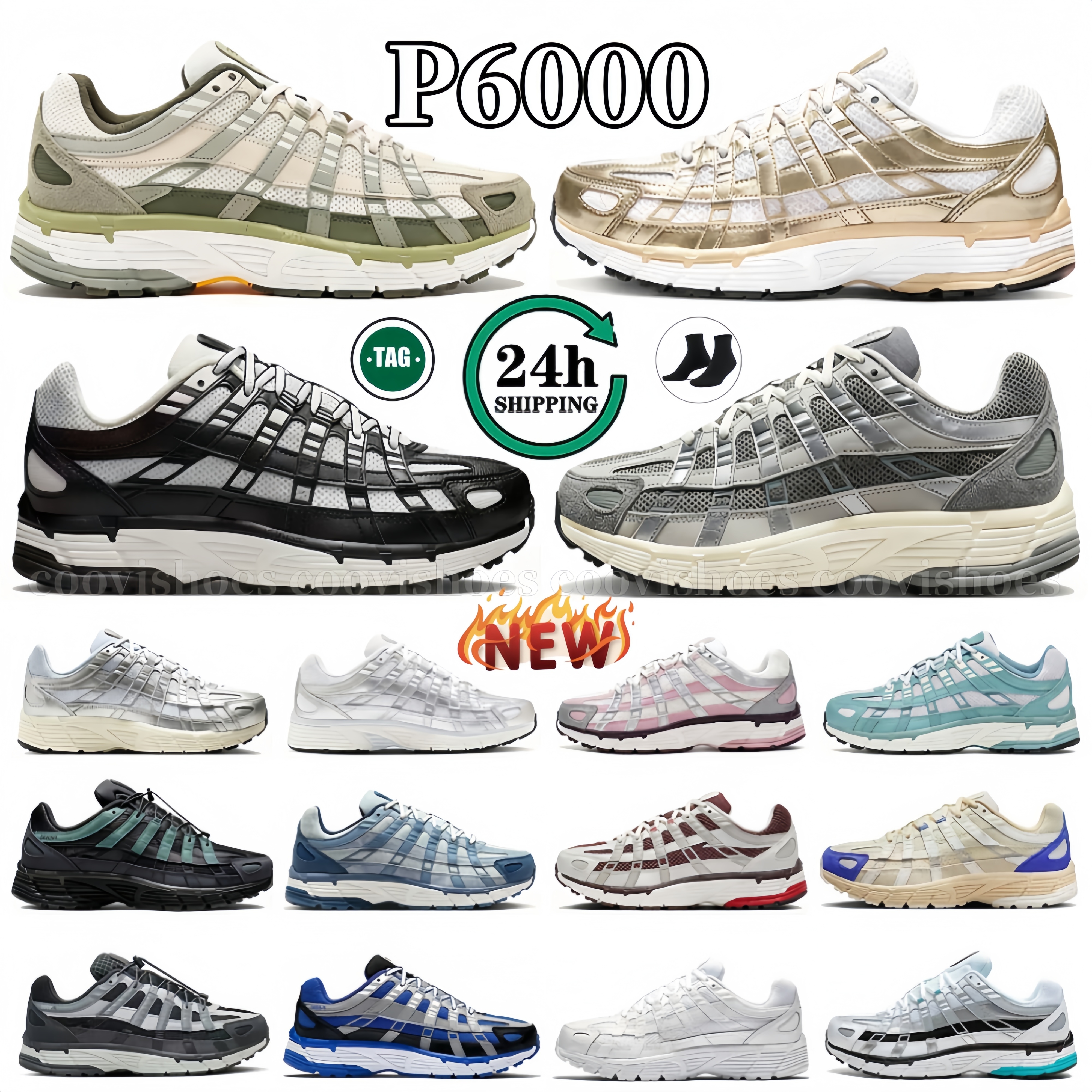 P6000 Designer Shoes P 6000 trainer Mens Women Sneakers Metallic Silver Triple Black White Anthracite Smoke Grey Outdoor Sports Trainers Casual shoes Running shoes