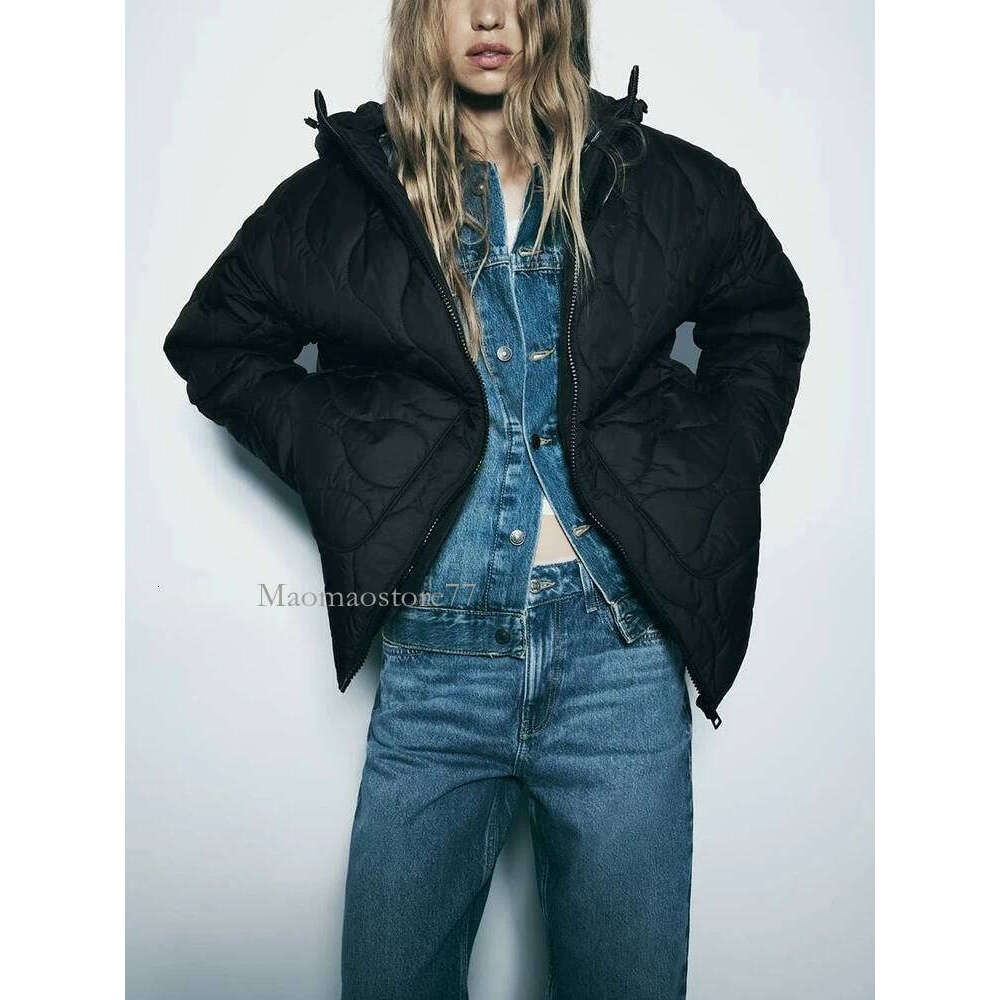 New Hooded Jacket Autumn And Winter Zipper Long Sleeve Warm Solid Color Cotton Clothing Fashionable Women's Tops womens coat