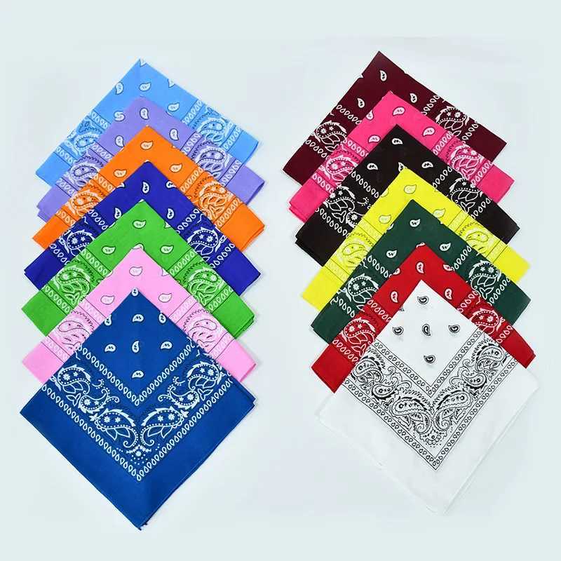 Hot Sell Kerchief Bandana Hip Hop Fashion Headband Neck Scarf Sports Headwear Wrist Wraps Head Square Scarves W251021