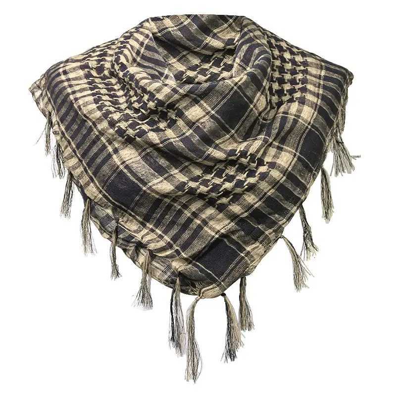 Houndstooth Scarf Plaid Hijab Bandana Hiking Scarves Arab Tactical Elegant Womens Shawl Shemagh Light Tassel For Men 100X100cm W251021