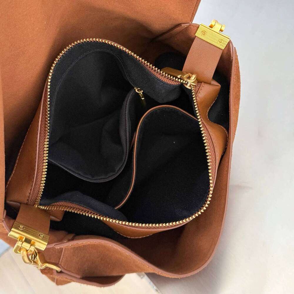 Suede For Women Autumn Winter New Messenger Vintage Simple Large Capacity Shoulder Crossbody Bag Leather 251021