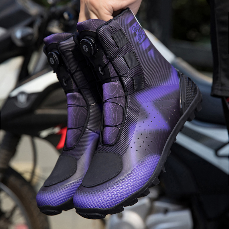 Four Seasons Motorcycle Boots - Offroad Racing Short Boots, Riding Shoes, Essential Motorcycle Travel Equipment for Men & Women