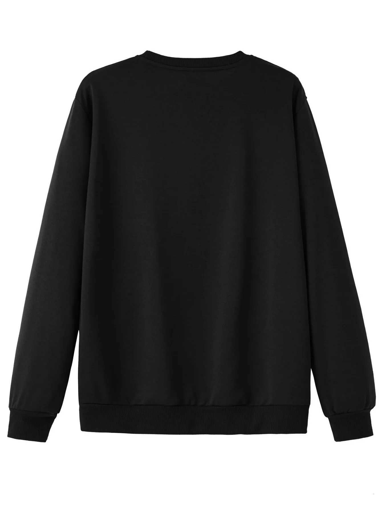 Mens autumn and winter fashionable casual loose loss angels letter print long sleeved round neck sweatshirt W251021