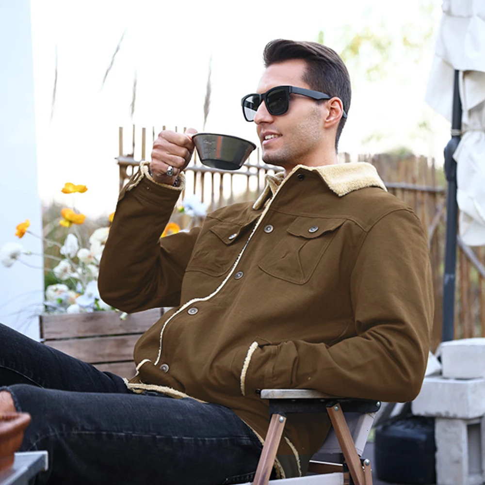 Mens Jackets Winter Warm Waterproof Fleece Lined High Quality Multicolor Coat Comfortable Casual Outerwear US Size 251021