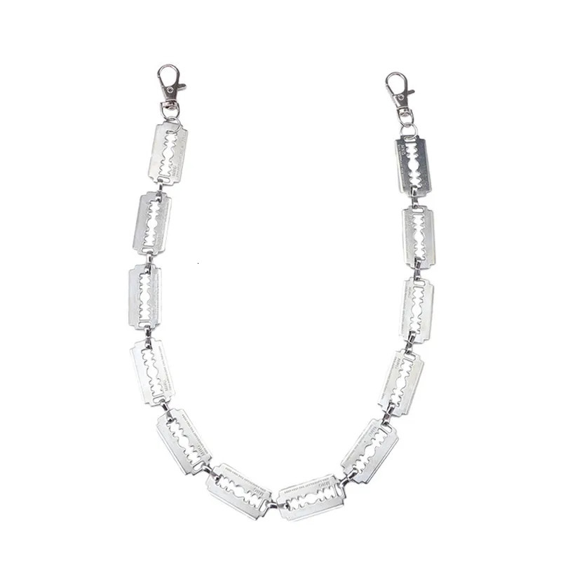 Personalized Neutral Belt Punk Cool Style Metal Blade Pant Chain Street Trend Mens and Womens Waist Chain 251021