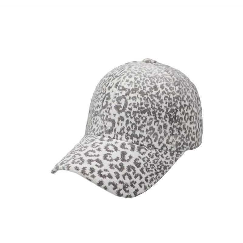 Autumn Winter Hat Women Leopard Print Baseball Cap Warm Fashionable Duckbill Cap Outdoor Casual Personality Versatile New Trendy Hat H251020