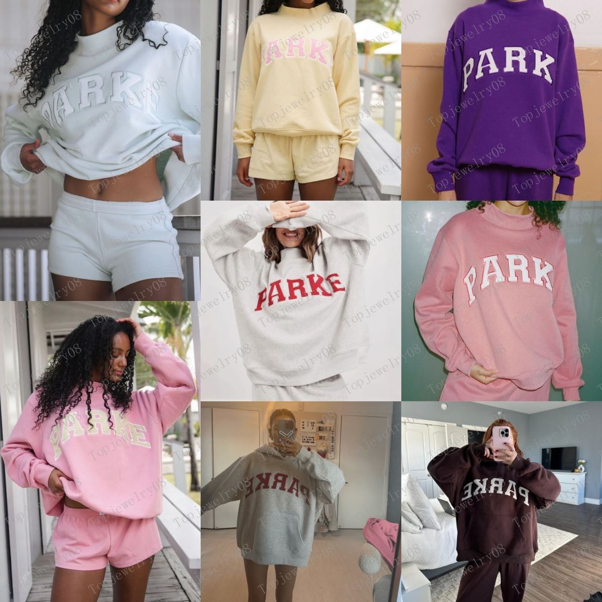 Parke Sweatshirt Womens Mockneck Sweatshirt Spring Autumn Outdoor casual Hooded Wear Loose Fit hoodies daily outfit sweatshirts designer hoodie s-3xl