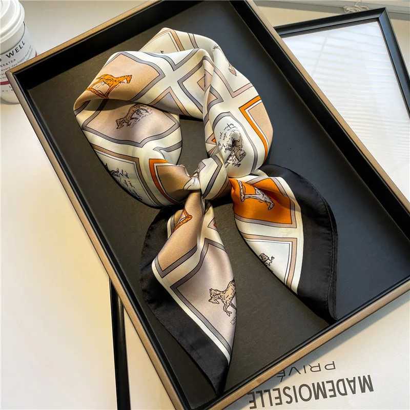 70cm Wens Soft Satin Print Scarf band Hair Foard Neck Tie Hijab Shawl Wrap Ideal For Holiday Casual And Daily WearW251021