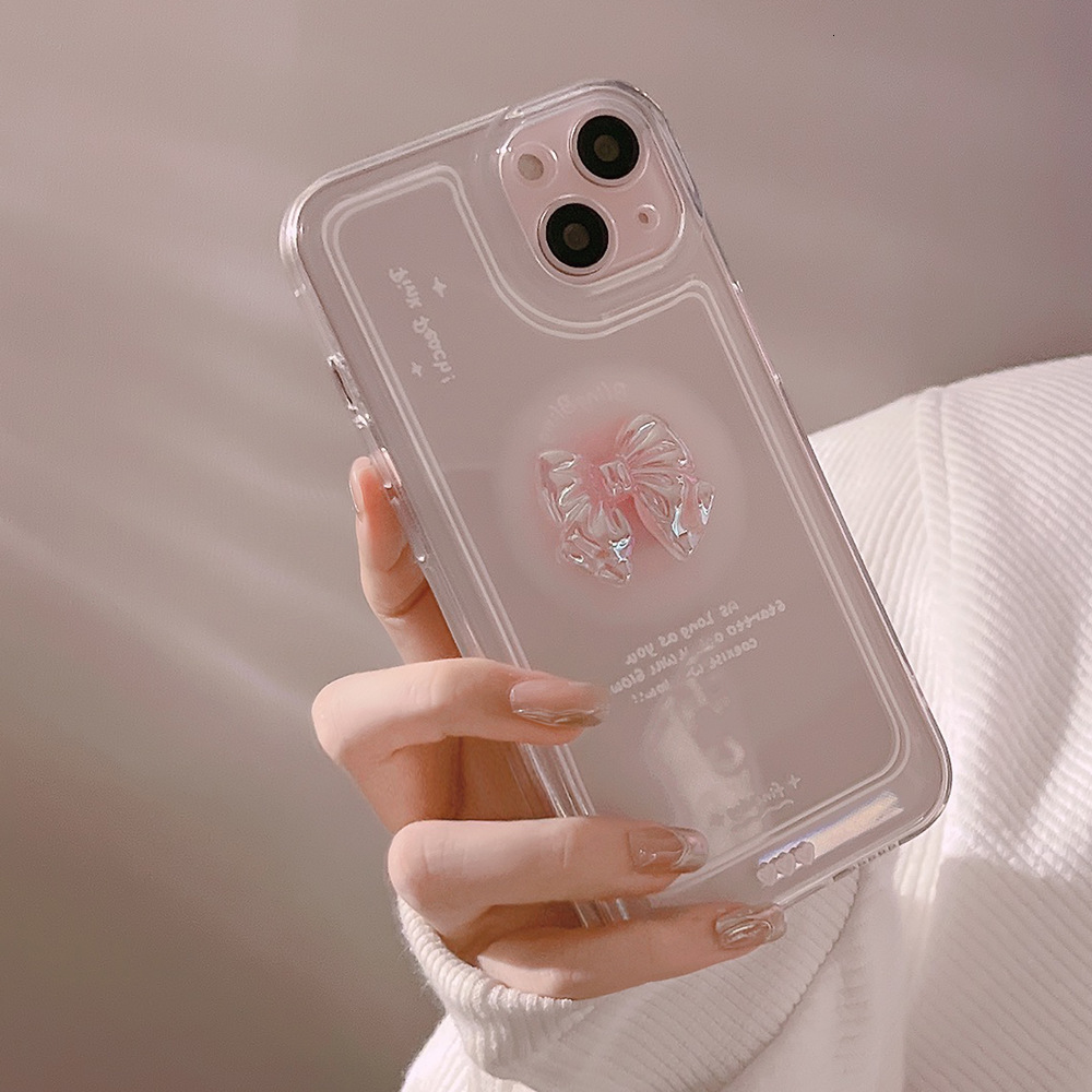 Compatible with iPhone 17 Case,Cute 3D Crystal Bow Tie Bowknot Glitter Sparkle Bling Camera Lens Protection Transparent Clear Soft Shockproof Cover Ph