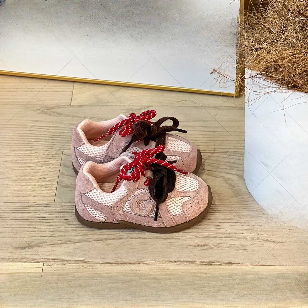 Spring Children Boy Girls Students New Mesh Breathable Soft Bottom Midtop Board Shoes Kid Toddler Baby Casual Flats Trainers C251021