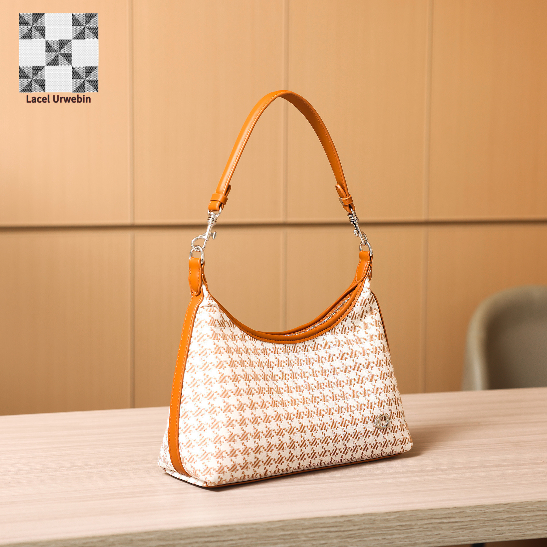 Lacel Urwebin Designers Niche Design Large-capacity Handbag Luxury Bag For Women 2025 New Style Versatile Chessboard Commuting Underarm Shoulder Cross