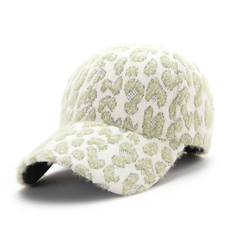 New Autumn Winter Hat Women Leopard Print Baseball Cap Warm Fashion Peaked Cap Outdoor Casual Personality Allmatch Trendy Cap H251020