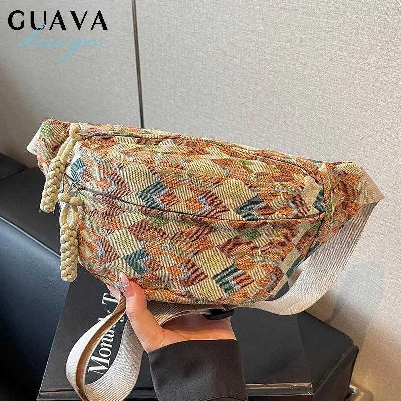 Bohemia Corduroy Belt Bags for Women Fashion Fanny Pack Female Banana Waist Bag Hip Purse Shoulder Crossbody Chest Bag Pocket Z251021