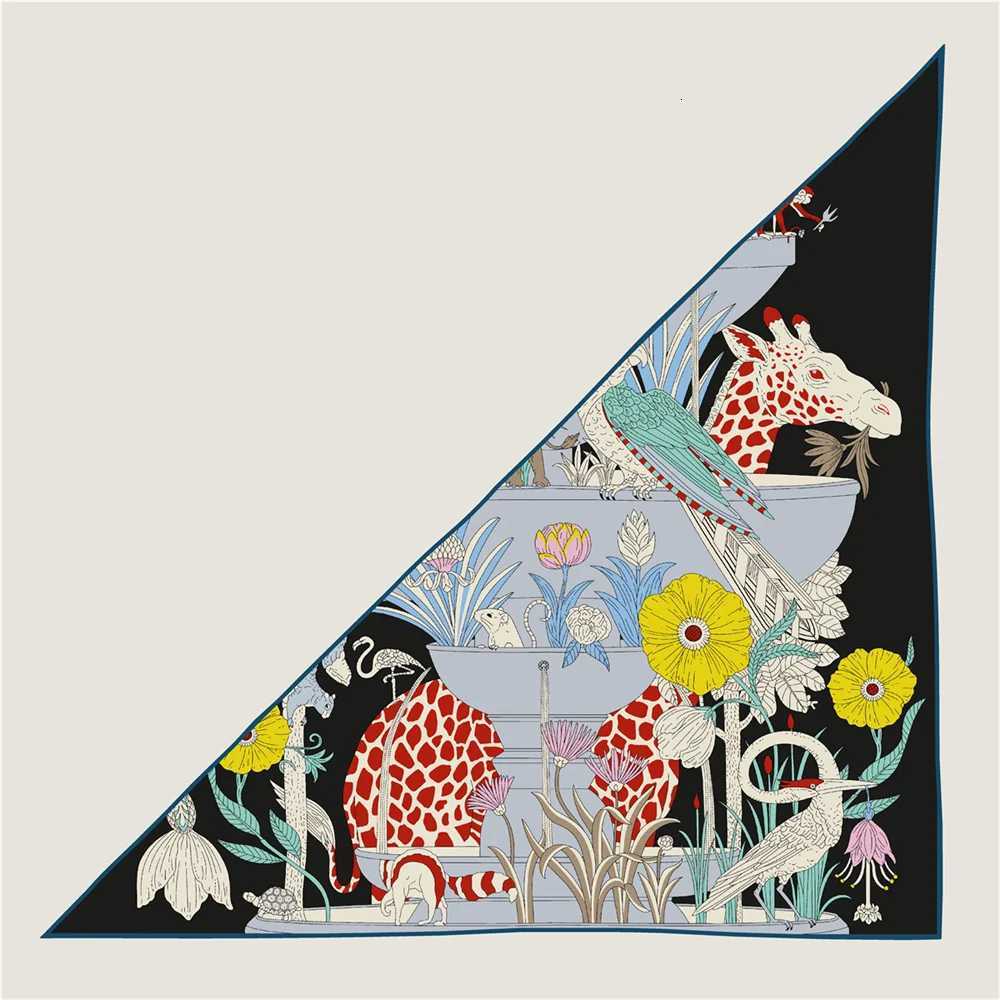 Triang Cashmere Silk Scarf Designer Printed Luxury Pashmina Shawls for Wen Hand Rold Edges Big Sto BlanketW251021