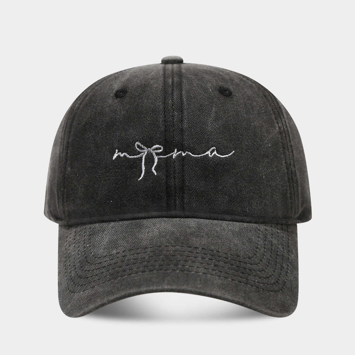 Womens Spring Summer Bowknot Letter Soft Top Sun Hat Sun Protection Slimming Outdoor Breathable Casual Baseball Cap H251020