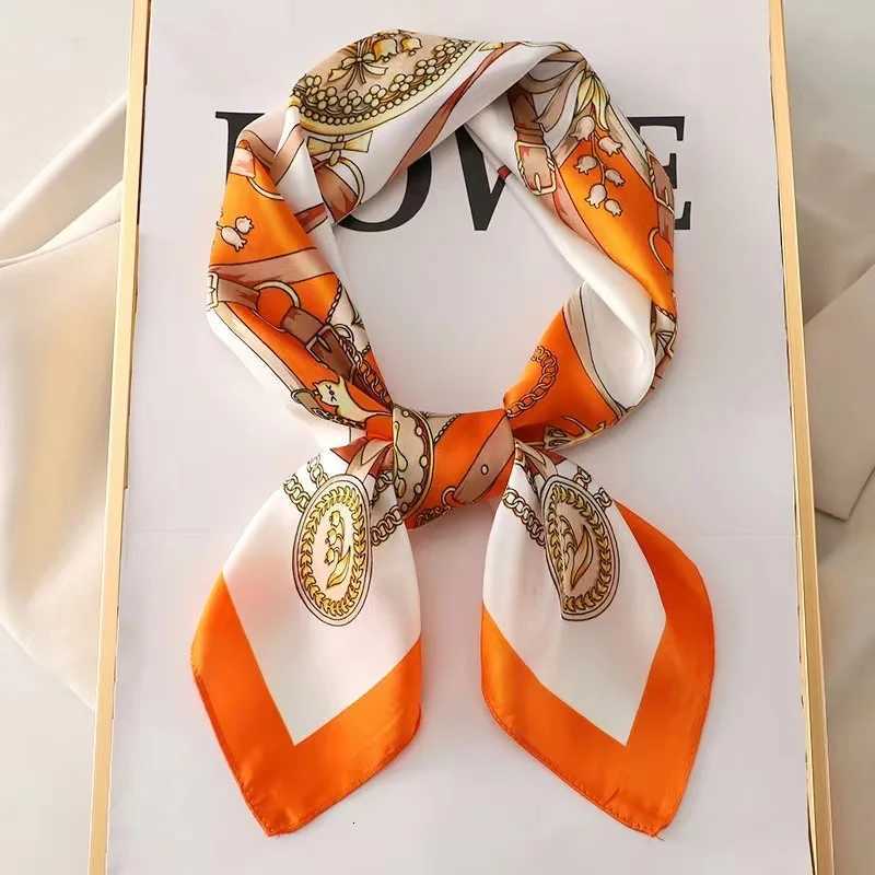 Wens Silk Four Corner Scarf Satin Printed Scarf band WENS Hair Drape Shoder Bag WENS Scarf scarf 70cmW251021