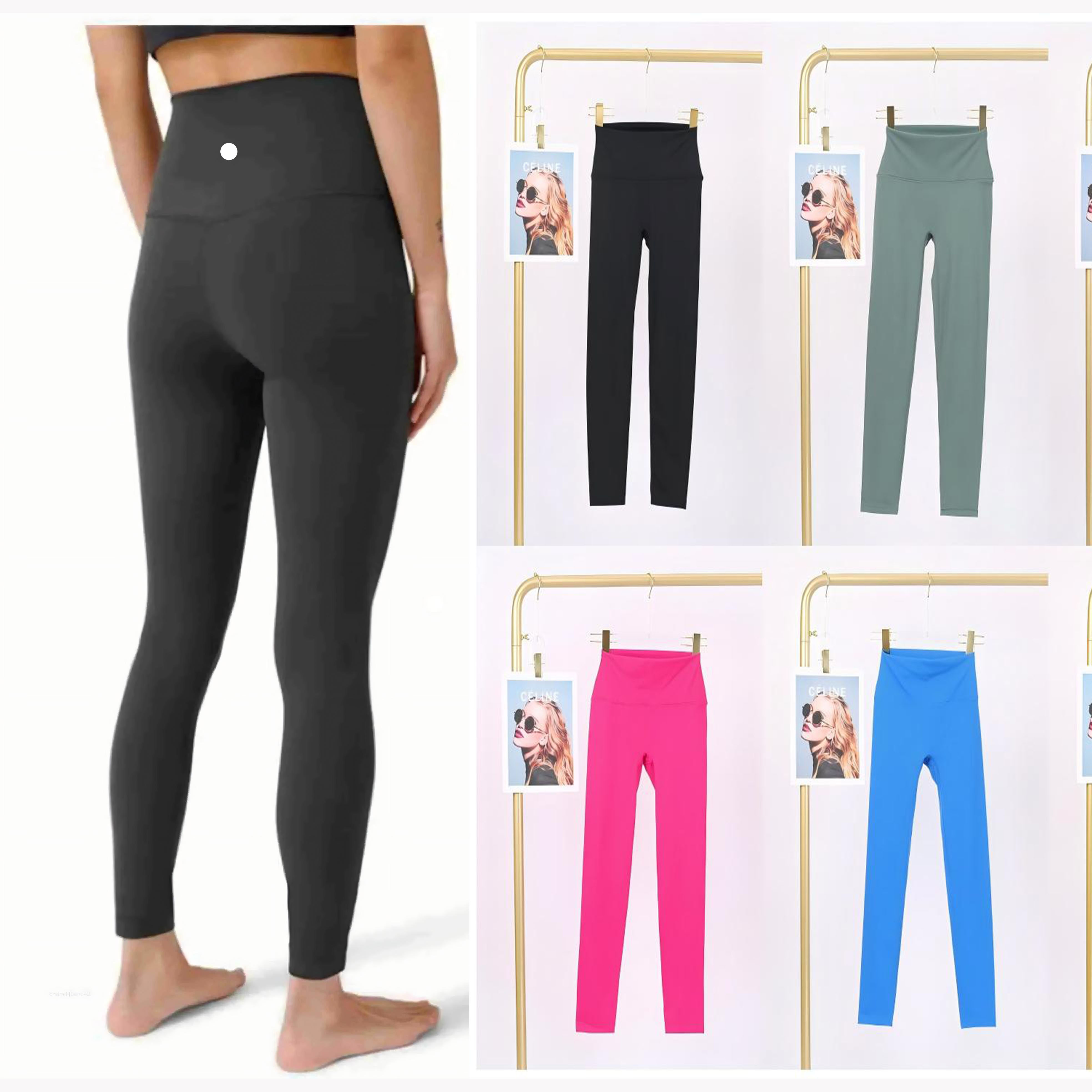2025 Yoga pants align leggings Women Shorts Cropped pants Outfits Lady Sports Ladies Pants Wear Girls Running Leggings slim leggings