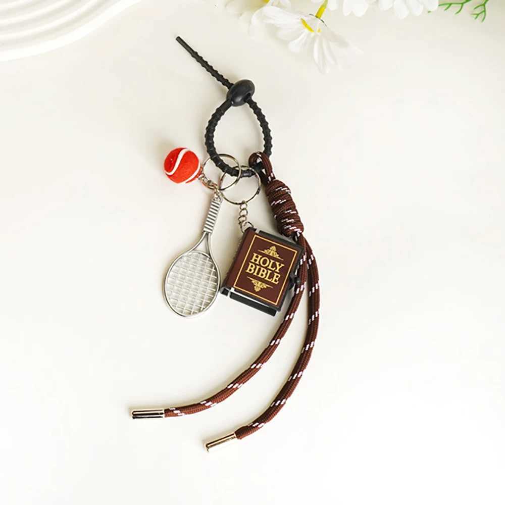 Trendy Gift Cute Sausage Dog Keychain Leather Woven Rope AntiLost Luggage Tag Car Bag Charm Men Women Fashion Accessories Gifts W251021