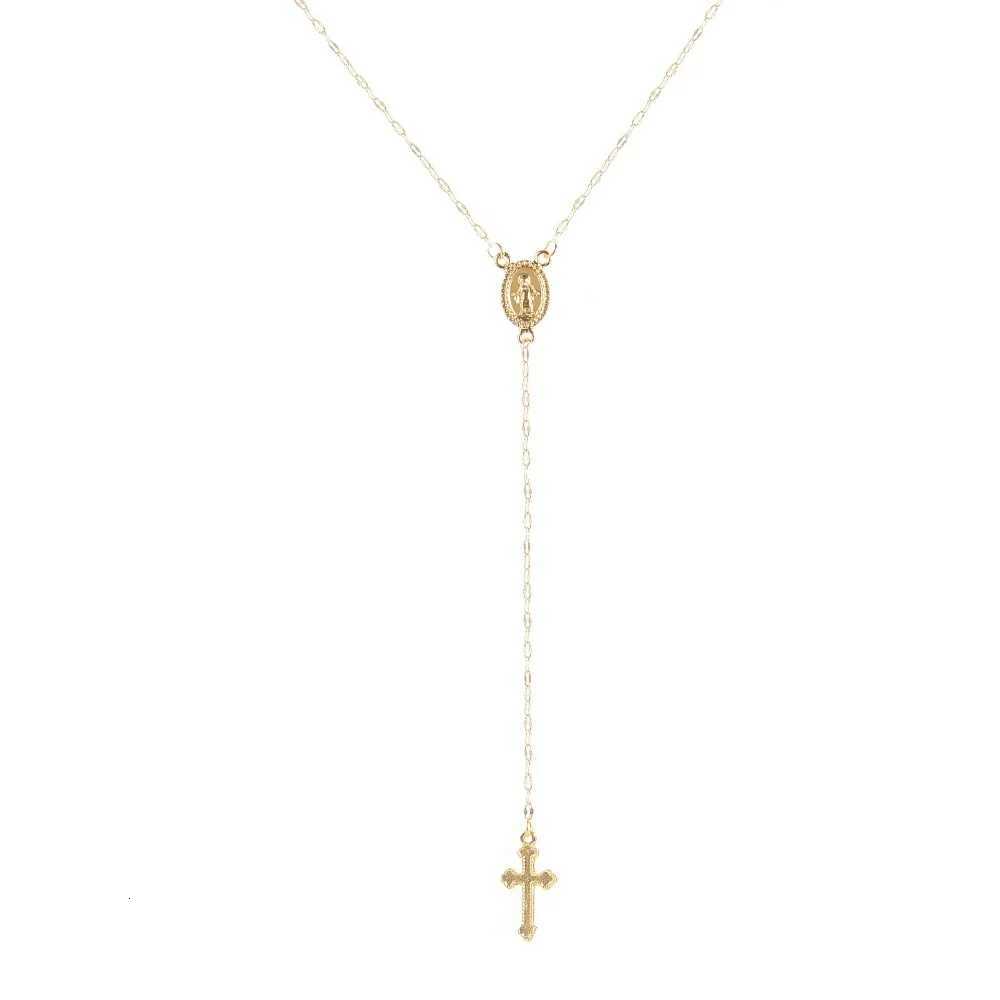 2024 New Fashion Vintage Christian Cross Bohemia Religious Rosary Pendant Necklace for Women Charm Fashion Jewelry Gifts XJ250717