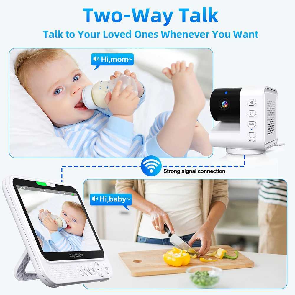 70 Inch wireless Video Baby Monitor No WiFi 4X Zoom 2Way Audio Night Vision 5000mAh Battery Protection Surveillance Video Cam J251121