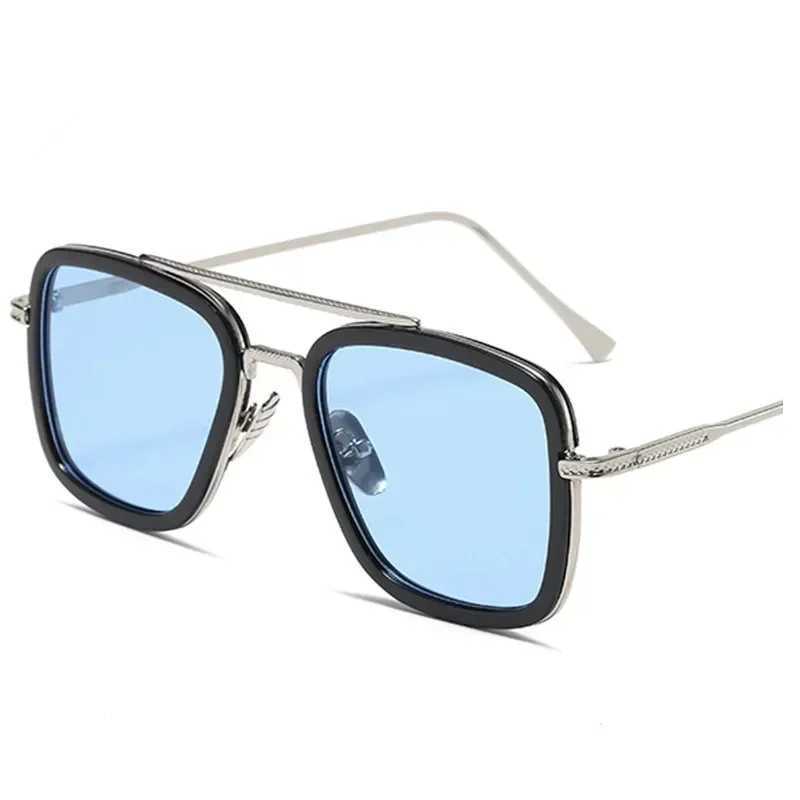 Luxury Square Sunglasses Men Women Brand Designer Retro Alloy Frame Big Sun Glasses Vintage Gradient Male Female Oculos Feminino J251114