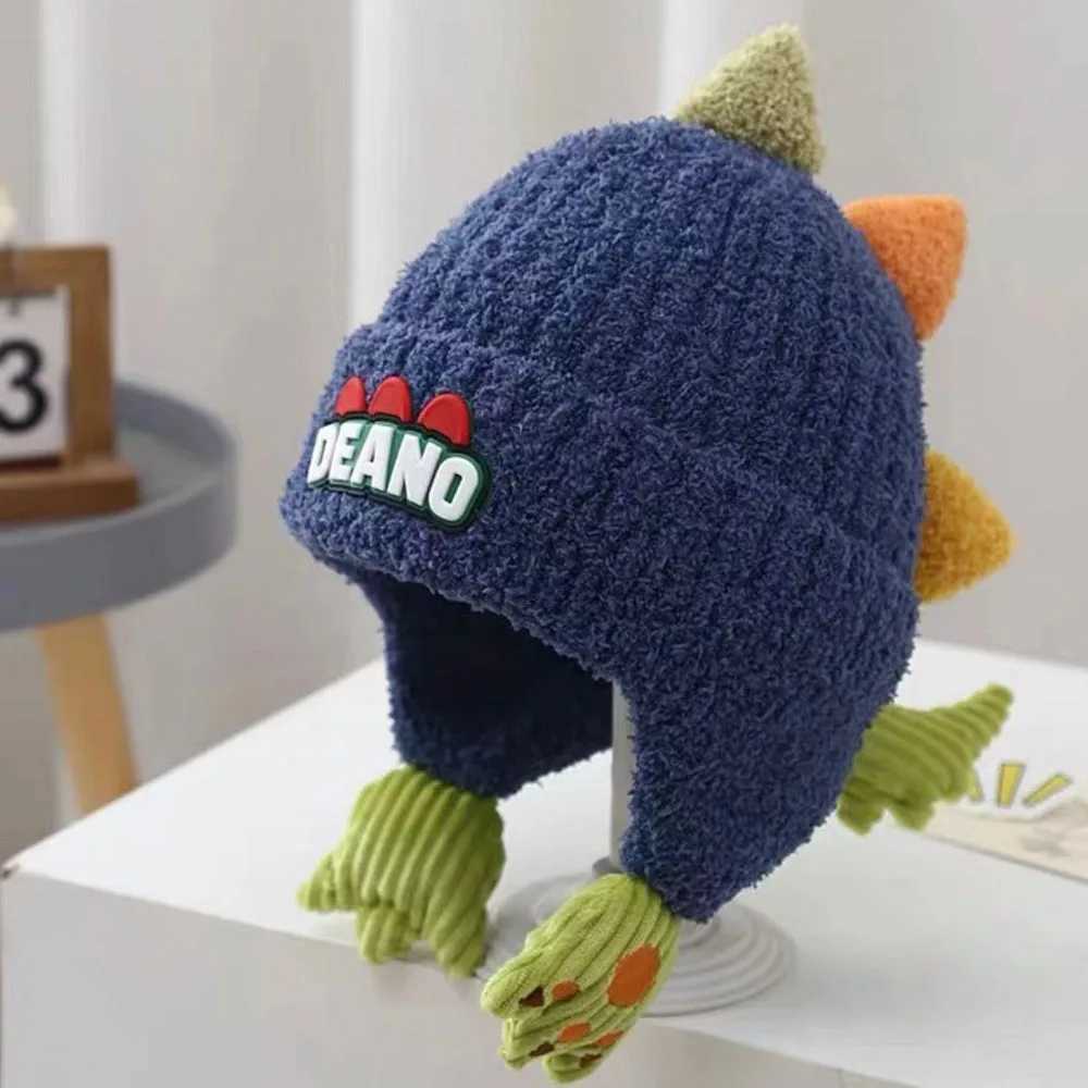 Boys and Girls Dinosaur Hat Cute Cartoon Lightweight Warm Winter Baby Hat for Kids for Autumn and Winter Outdoor Activities J251021