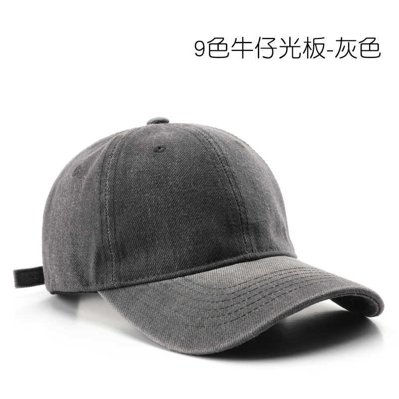 Womens Autumn Winter Personalized Washed Denim Baseball Cap Outdoor Mens Travel Warm Sun Protection Visor Cap H251020