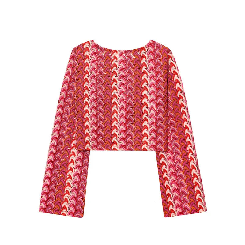 Crochet Knitting Pant Sets 2 Pieces For Woman Outfits Fashion Long Sleeve Top Womens Suit Casual Two Set 251021