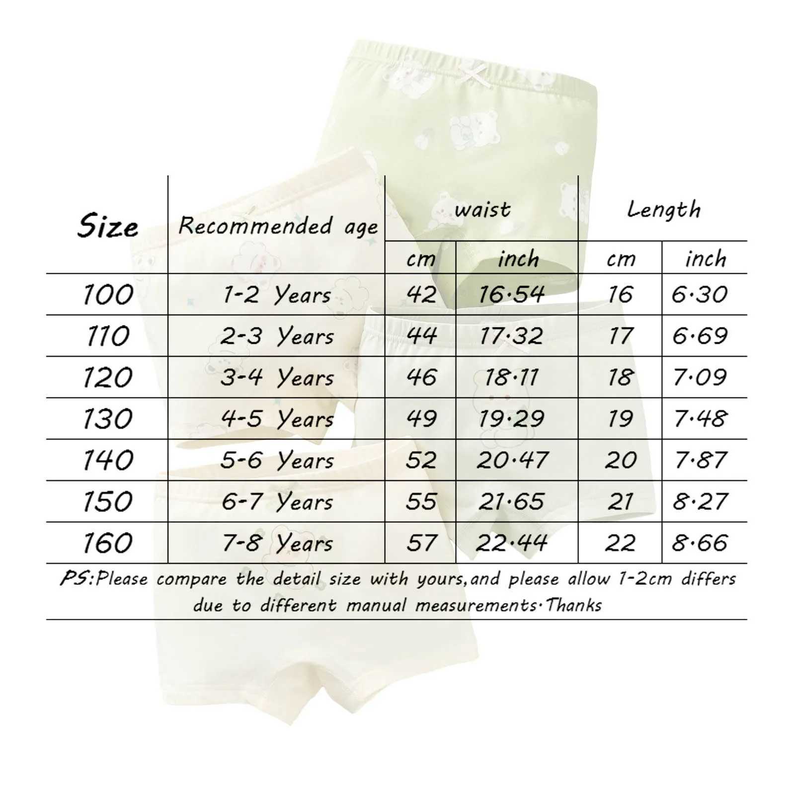 14 Underwear ChildrenS Shorts Girls Underwear Cartoon Print Small And Medium Sized ChildrenS Flat Angle 7t Girls Panties J251021