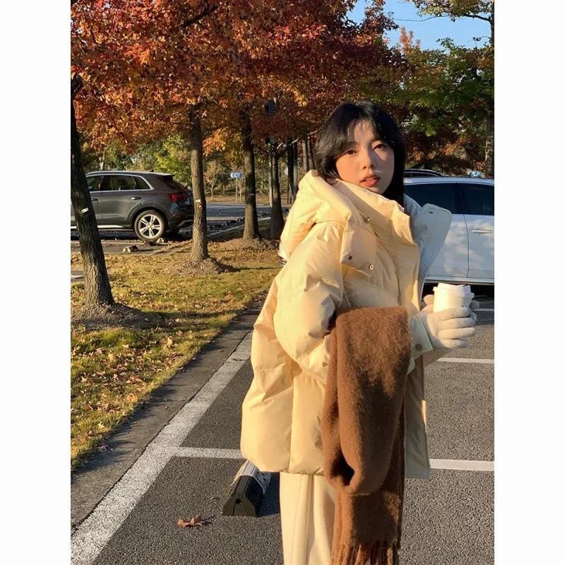 Womens down Cotton Jacket Short Loose Bread Style Thick Winter Coat Small Size Friendly Comfortable Fit Chinese 251017