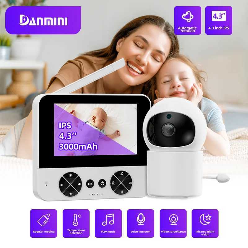 Danmini Intelligent Baby Monitor 43inch IPS Color Screen Display PZT Control Night Vision Indoor Security Surveillance Camera J251121