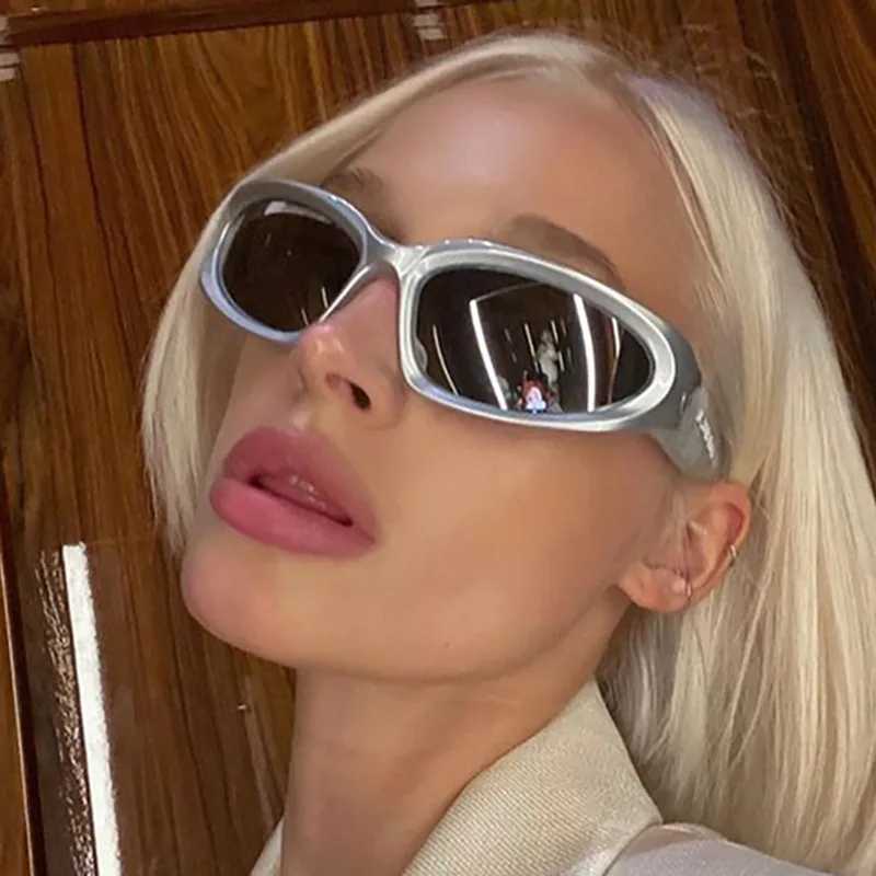 New Y2K Sports Punk Sunglasses Women Designer Square Goggle Men Luxury Brand Sun Glasses UV400 Colorful Mirror Fashion Eyewear J251114