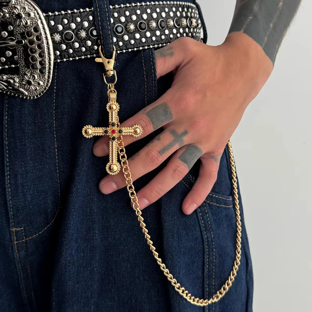 Star Pendant Metal Pants Chain Hiphop Punk Waist Link Hanging Chain Jewelry Accessories Jeans Pannts Chain Belts for Women Men 251021