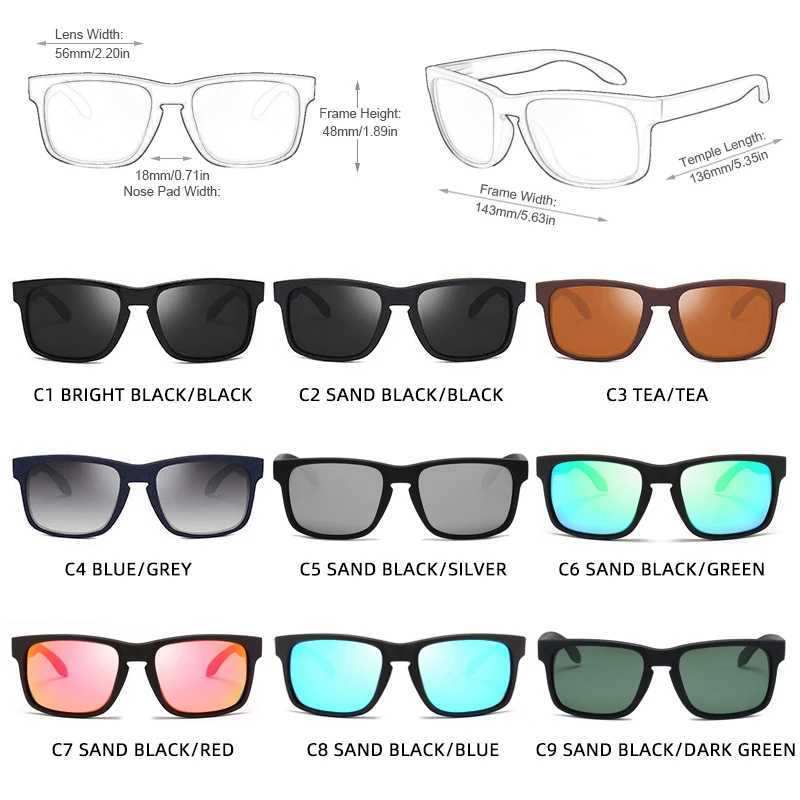 Classic Fashion Square Polarized Sunglasses Men Vintage Plastic Male Sun Glasses Women Stylish Black Outdoor Sports Shades UV400 J251114