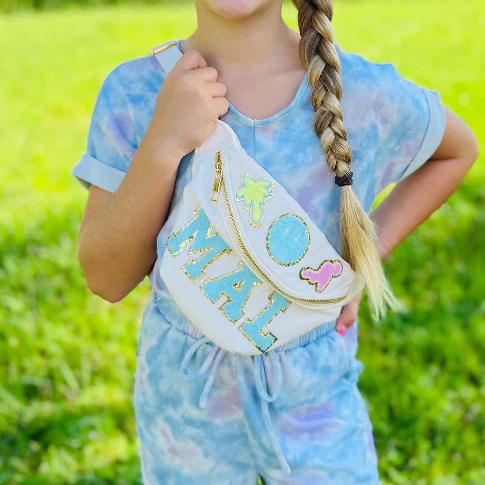 Candy Color Personalized Girls Belt Bag Sports Bum Bag Waterproof Zipper Waist Bag Nylon Waist Pack Waist Fanny Packs Z251021