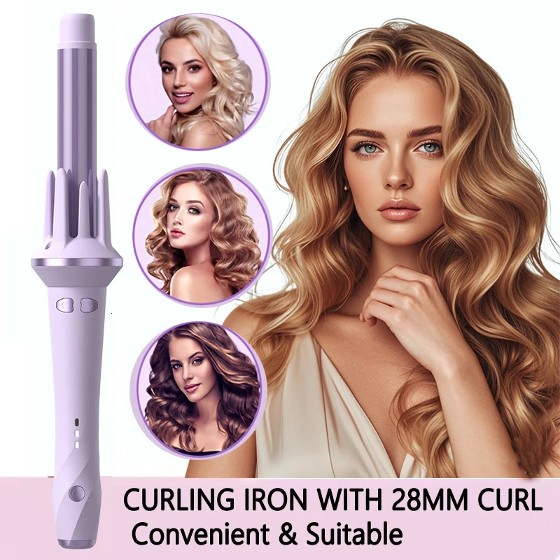 Hair Curler 2832mm Automatic Large Wave Styling Appliances Electric Curling Iron Adjustable Temperature Styling Tool for Hair 251018