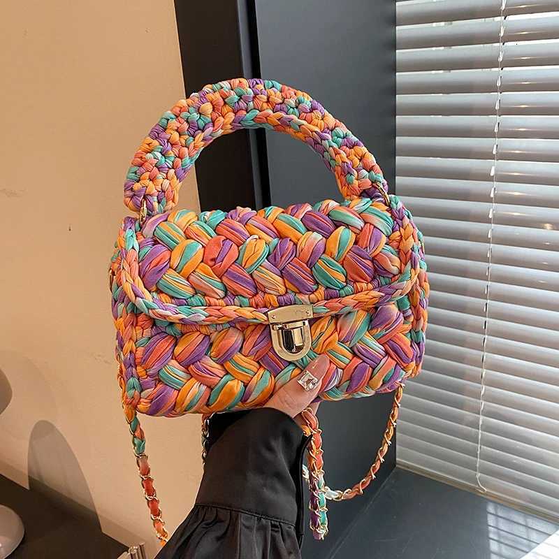 Elegant Crochet Sling Bag with Tassel for Ladies New Arrival Handmade Bag in Style Trendy Shoulder Bag with Braided Textures Z251018