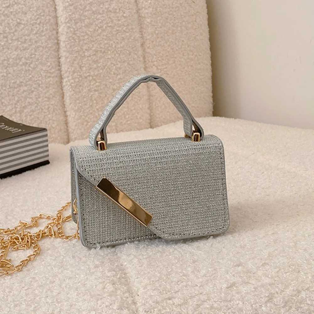 Trendy Mini Square Bag Shoulder Bag Korean Style Sparkling Handbag Daily Commuting Bag Casual Messenger BagXJ251021