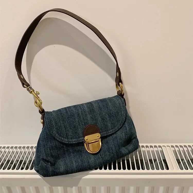Fashion Denim Women Shoulder Bags small Lady Axillary bags ladies Handbags blue Cowboy Female totes wallet bolsasXJ251021
