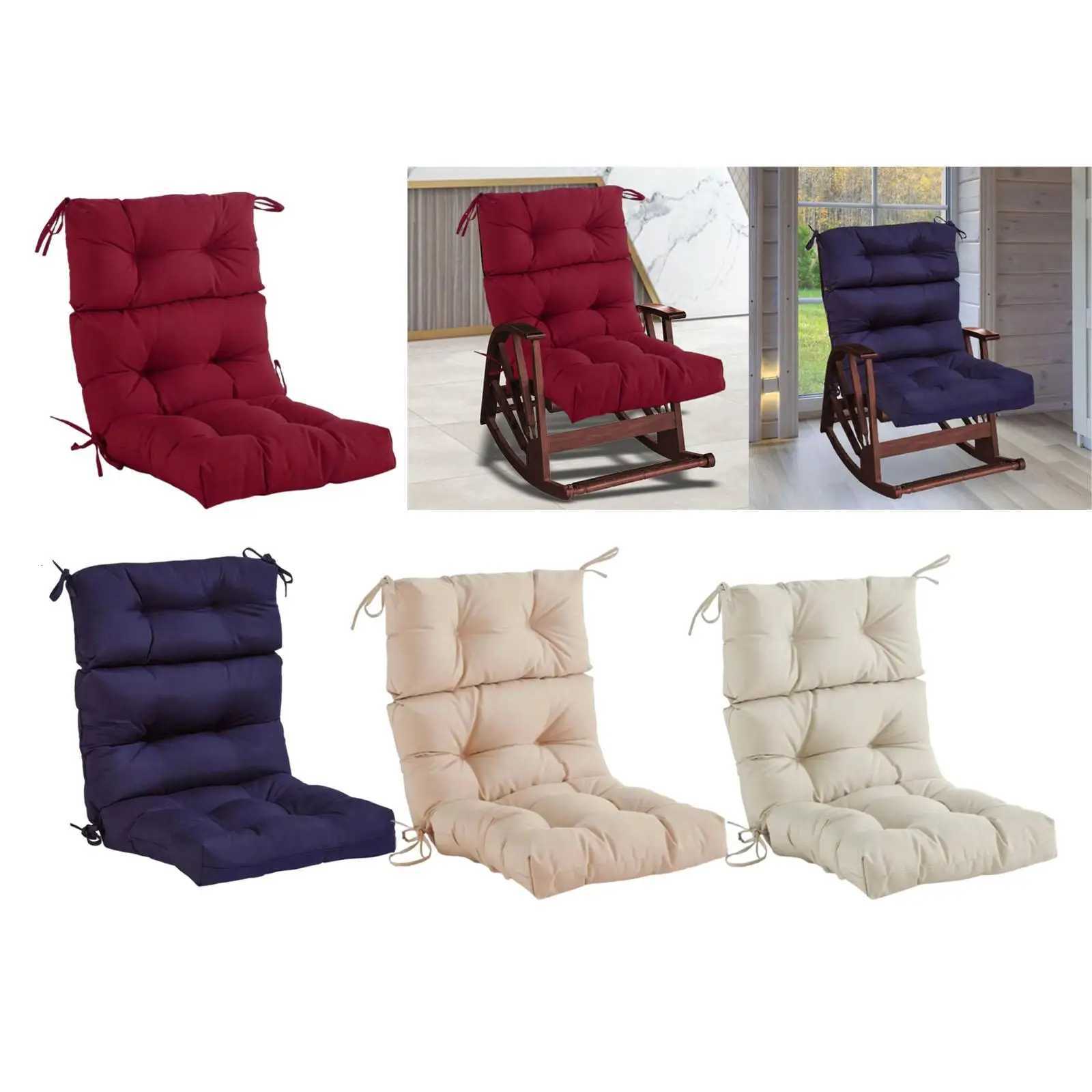 Outdoor Seat Back Chair Cushion Comfortable Yard Soft Spring Summer with Ties Cafe Balcony Outside Patio Garden Seat Cushion X251021