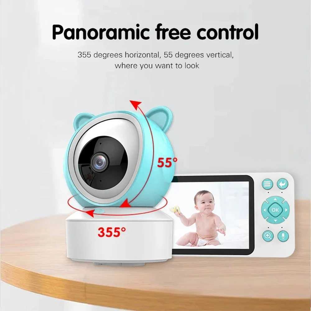 Tuya Smart Video Baby Monitor HD 5 IPS Display No Red Night Exposure Night Vision WiFi 1080P Infant Camera with 64G TF Card J251121