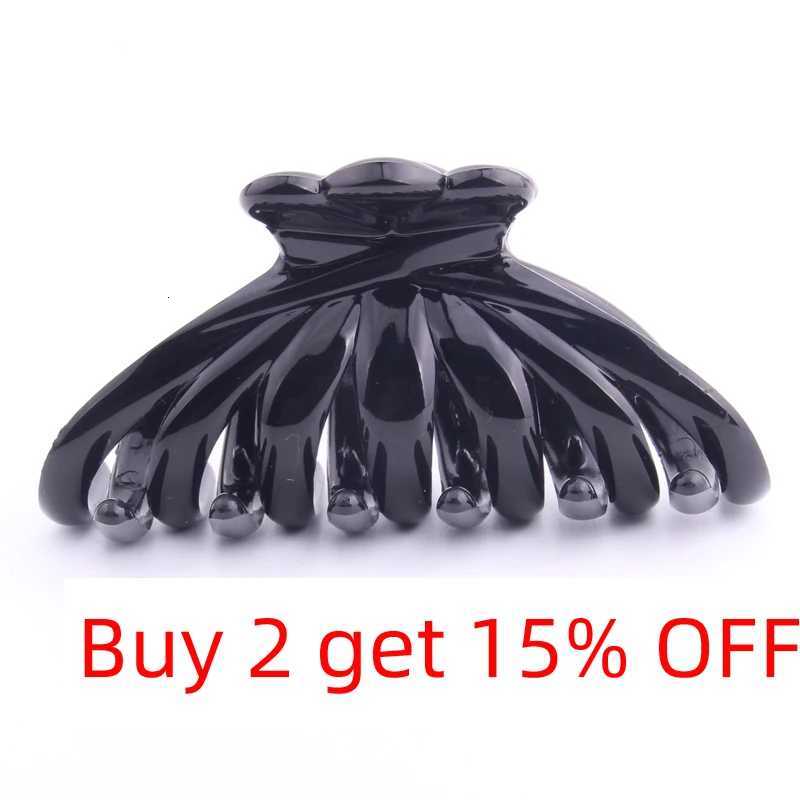 85 Cm Hair Claw Clips Wholesale Quality Black Plastic Hairpin Tines Crab for Hair Simple Shower Hair Clips Beauty ToolsW254021
