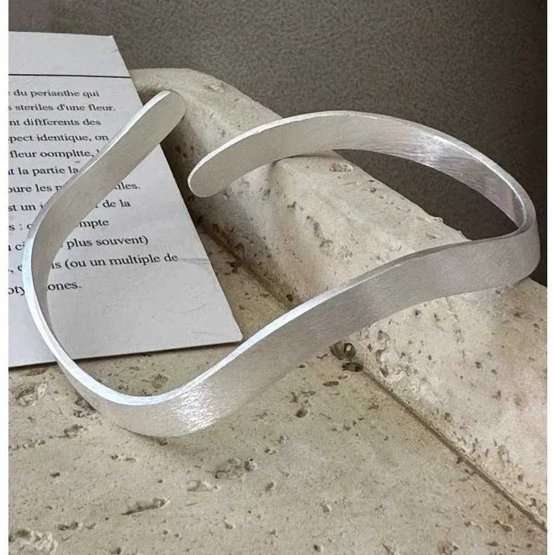 925 Sterling Silver Bracelets for Women Men String Accessory Interware Vintage Simple Wave Bumping Pendant Party Jewelry Gift J251021