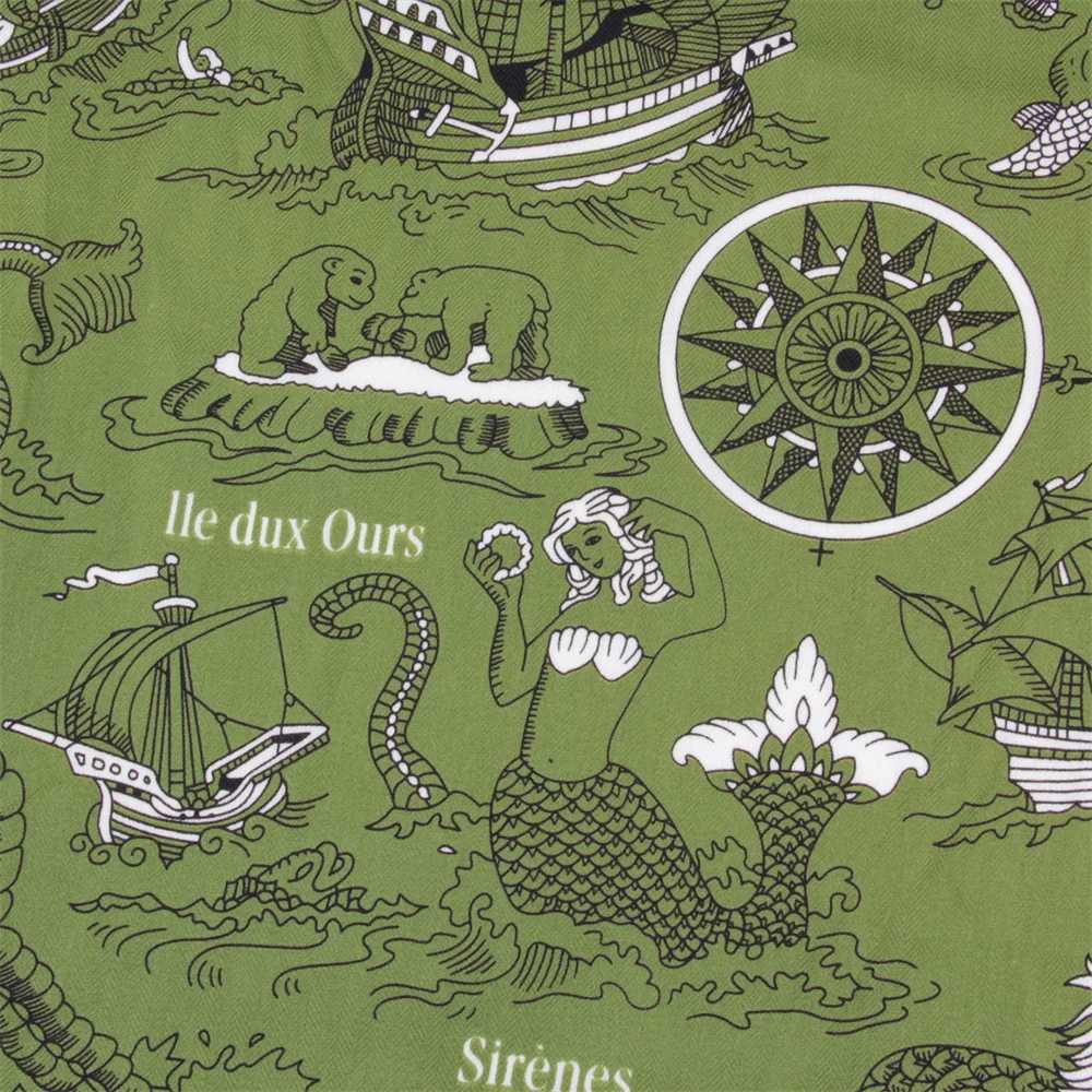 POBING 30 Silk 70 Cashmere Scarf Wen Hand Rold Horse Print Square Scarves Wraps Bandana Big Hijabs Fa Foard 135CMW251021