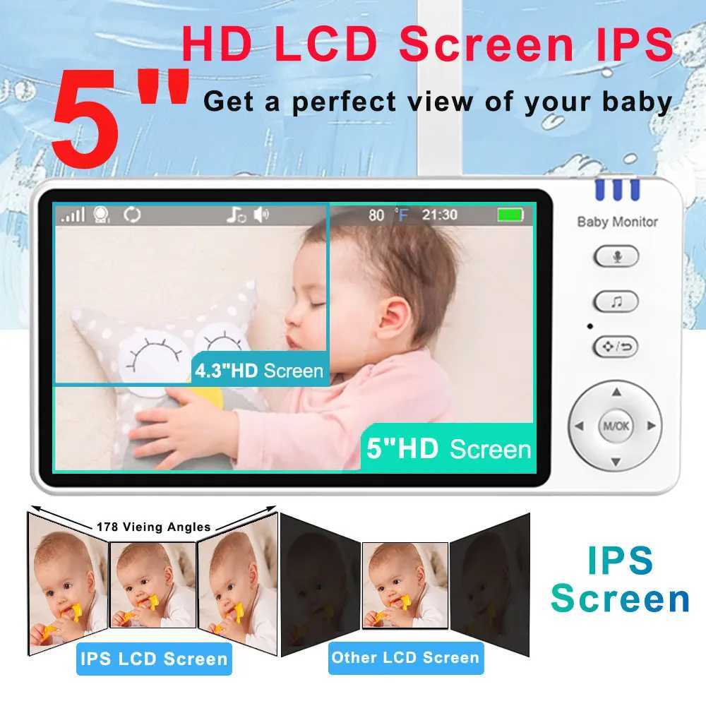 5IPS Video Baby Monitor With Pan Tilt Child Camera Wireless 2Way Audio Night Vision Security Babysitter VOX Wake Up USB Charge J251121